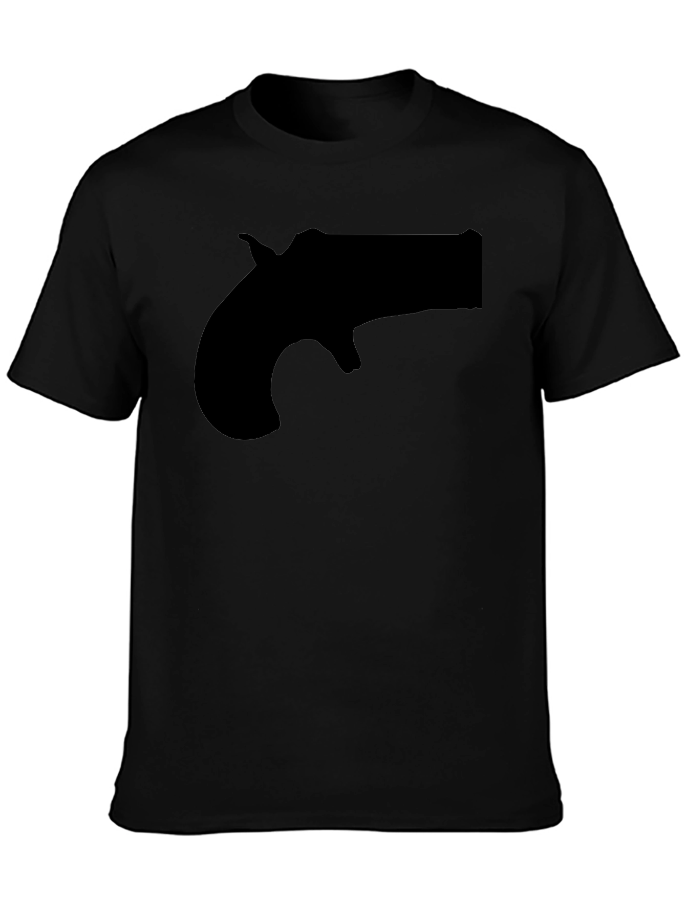 Novelty Derringer Silhouette Graphic T-Shirt
