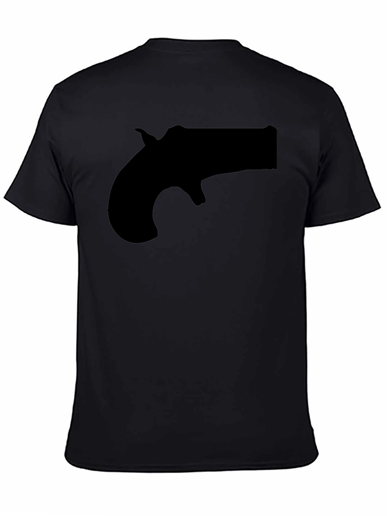 Novelty Derringer Silhouette Graphic T-Shirt