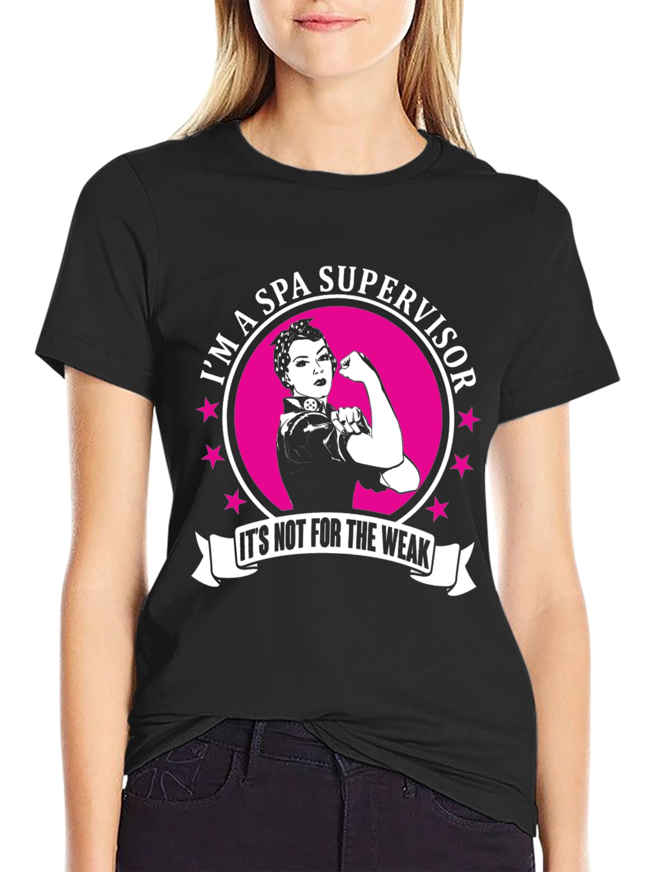Spa Supervisor T-Shirt - Empowered Woman Design