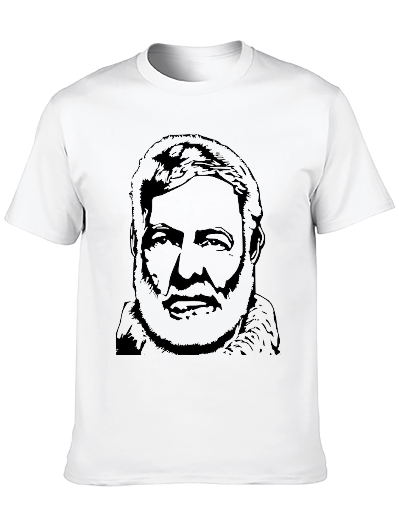 Ernest Hemingway Black Graphic Tee