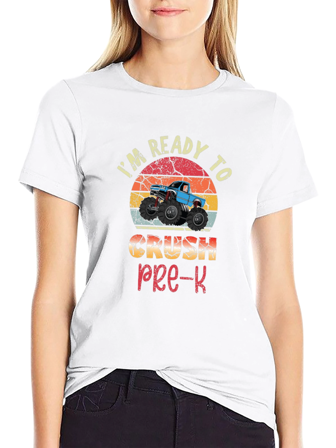 Ready To Crush Pre-K Monster Truck T-Shirt
