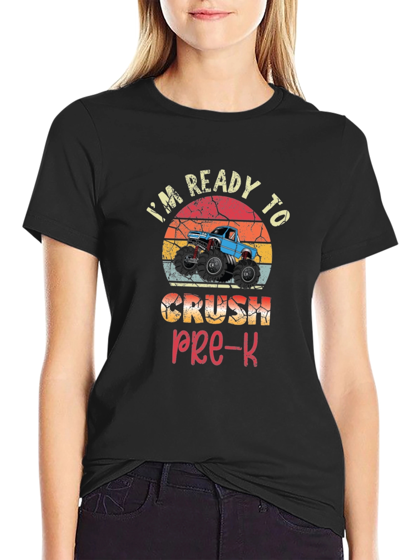 Ready To Crush Pre-K Monster Truck T-Shirt