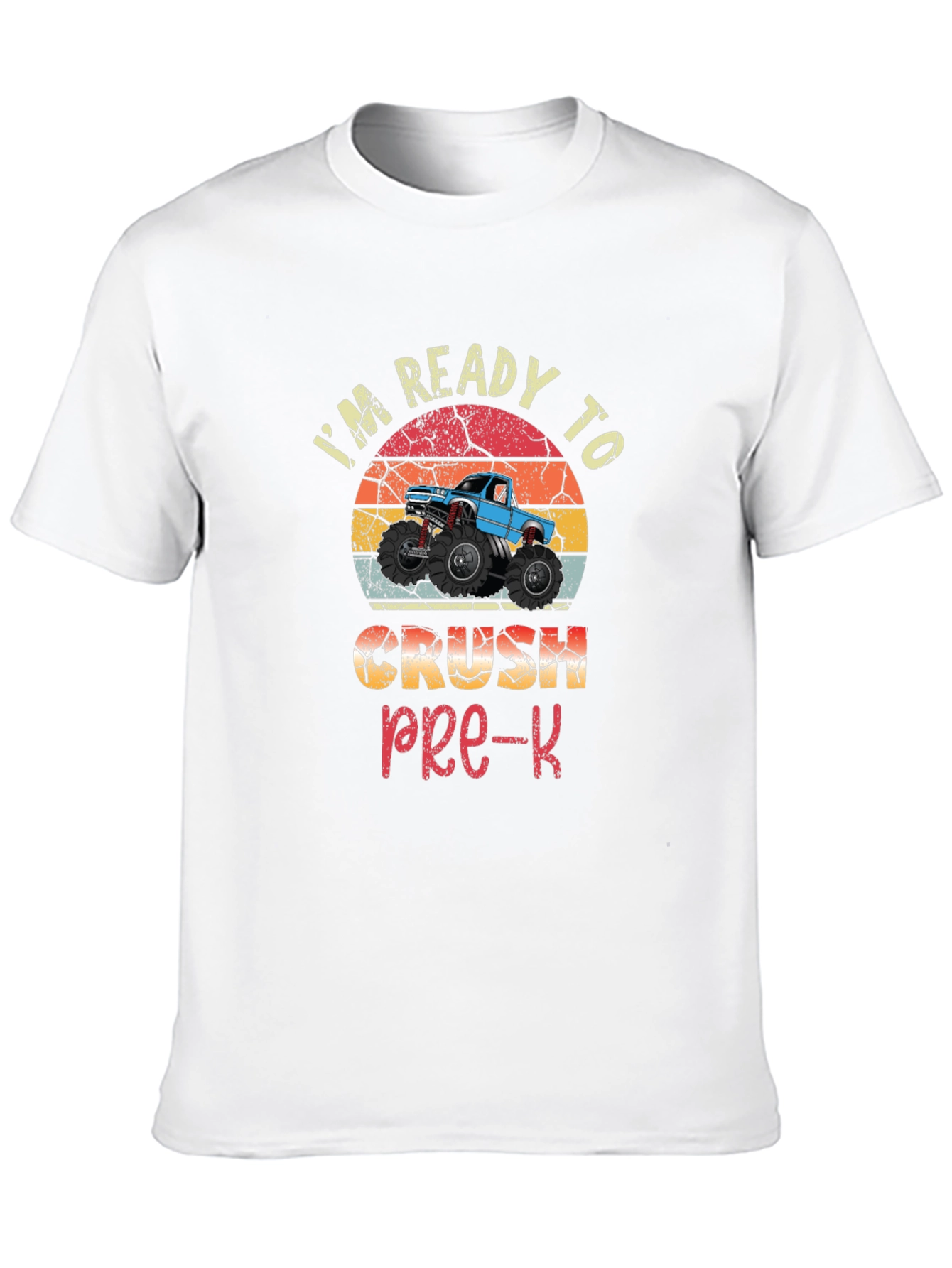 Ready To Crush Pre-K Monster Truck T-Shirt