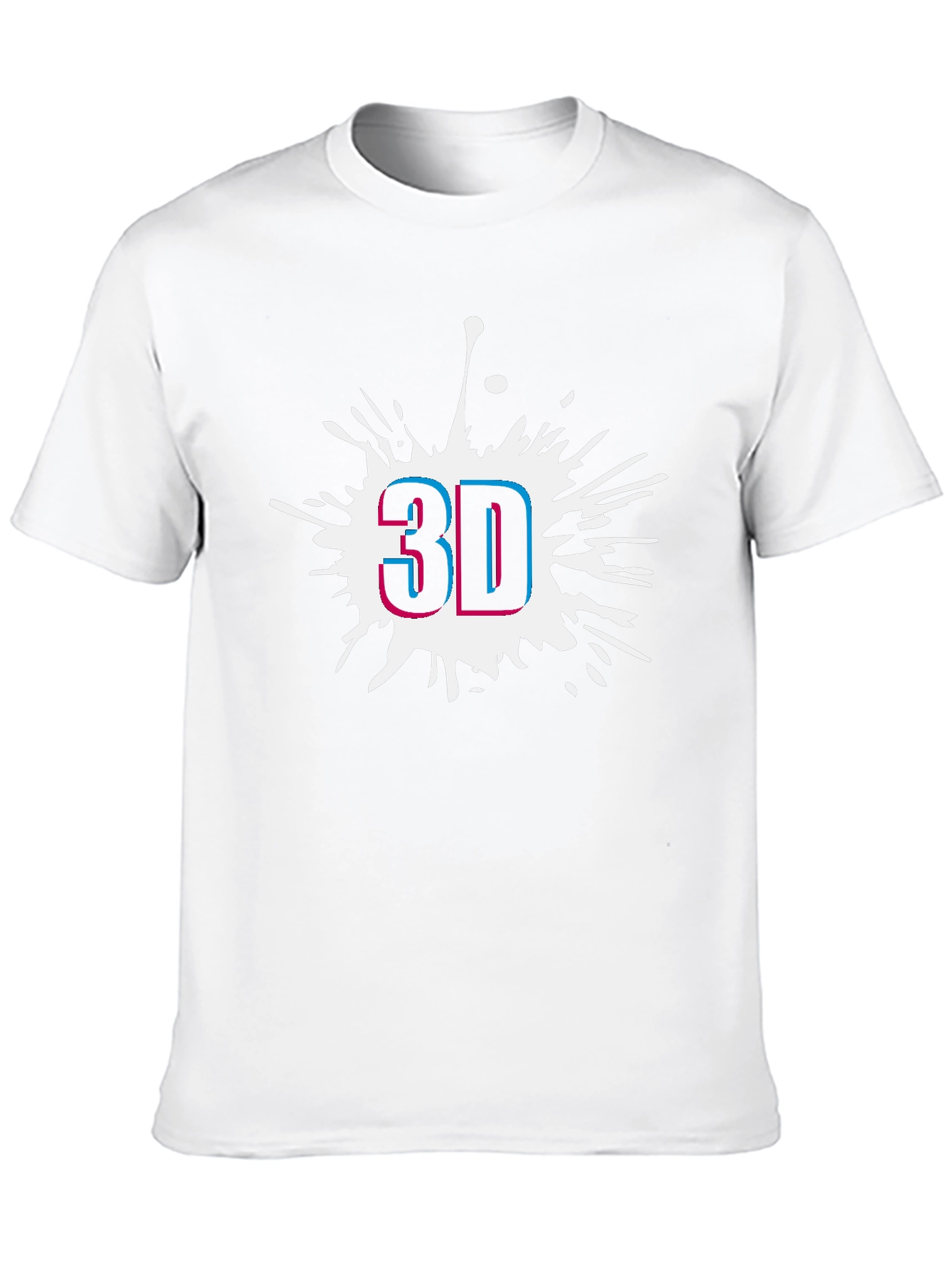 Modern 3D Graphic Black T-Shirt