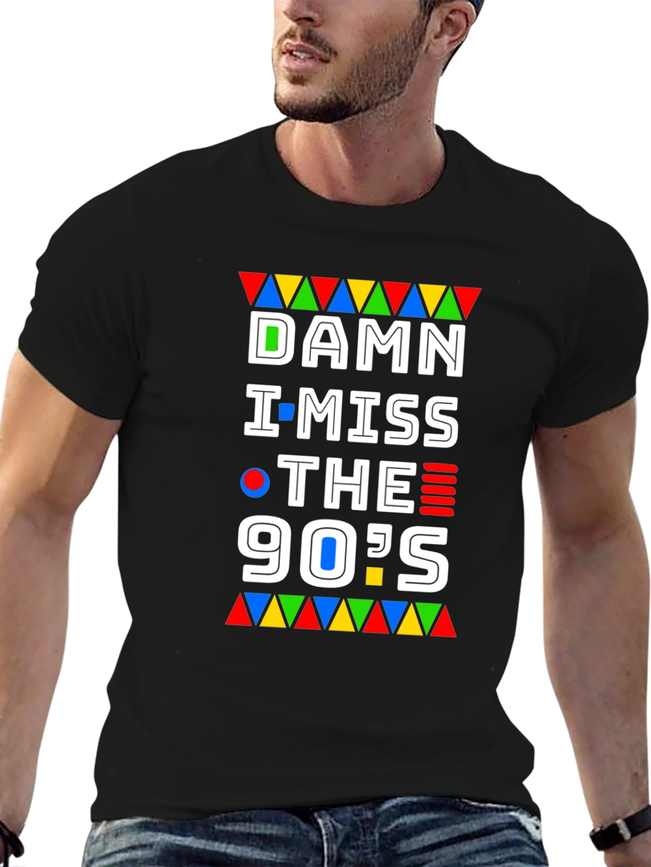 Damn I Miss The 90s Black Graphic T-Shirt