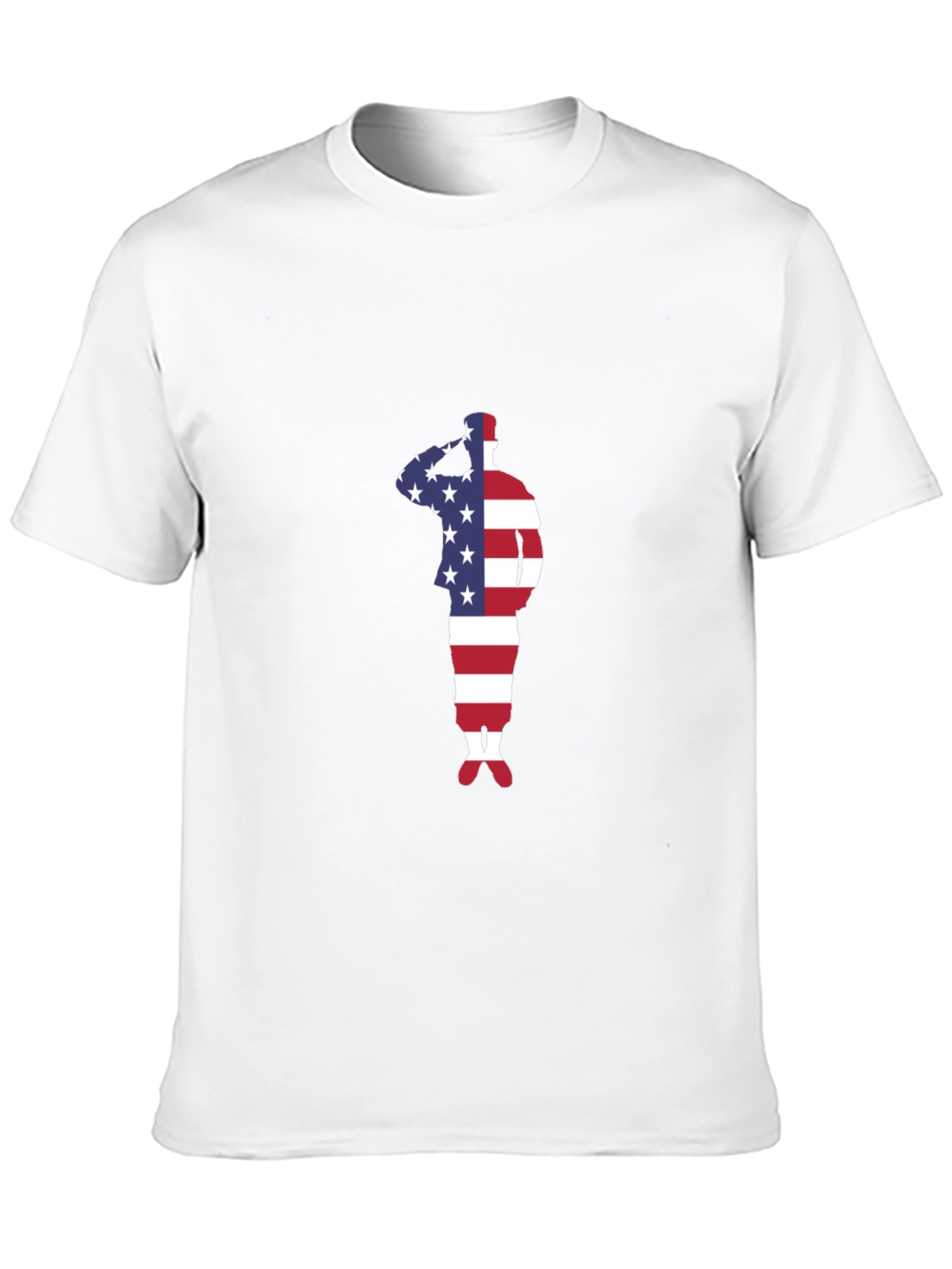 Patriotic American Flag Soldier T-Shirt