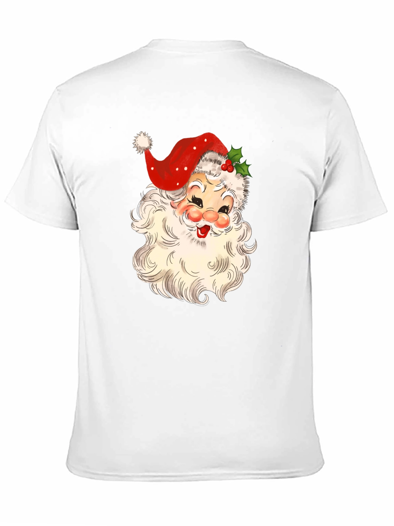Retro Santa Graphic Tee - Festive Holiday Shirt