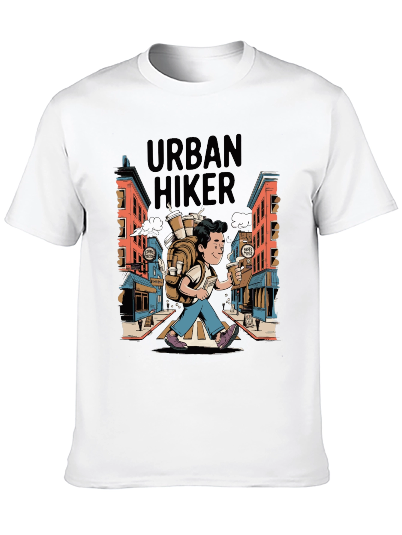 Urban Hiker Graphic Tee - Coffee Lovers Adventure
