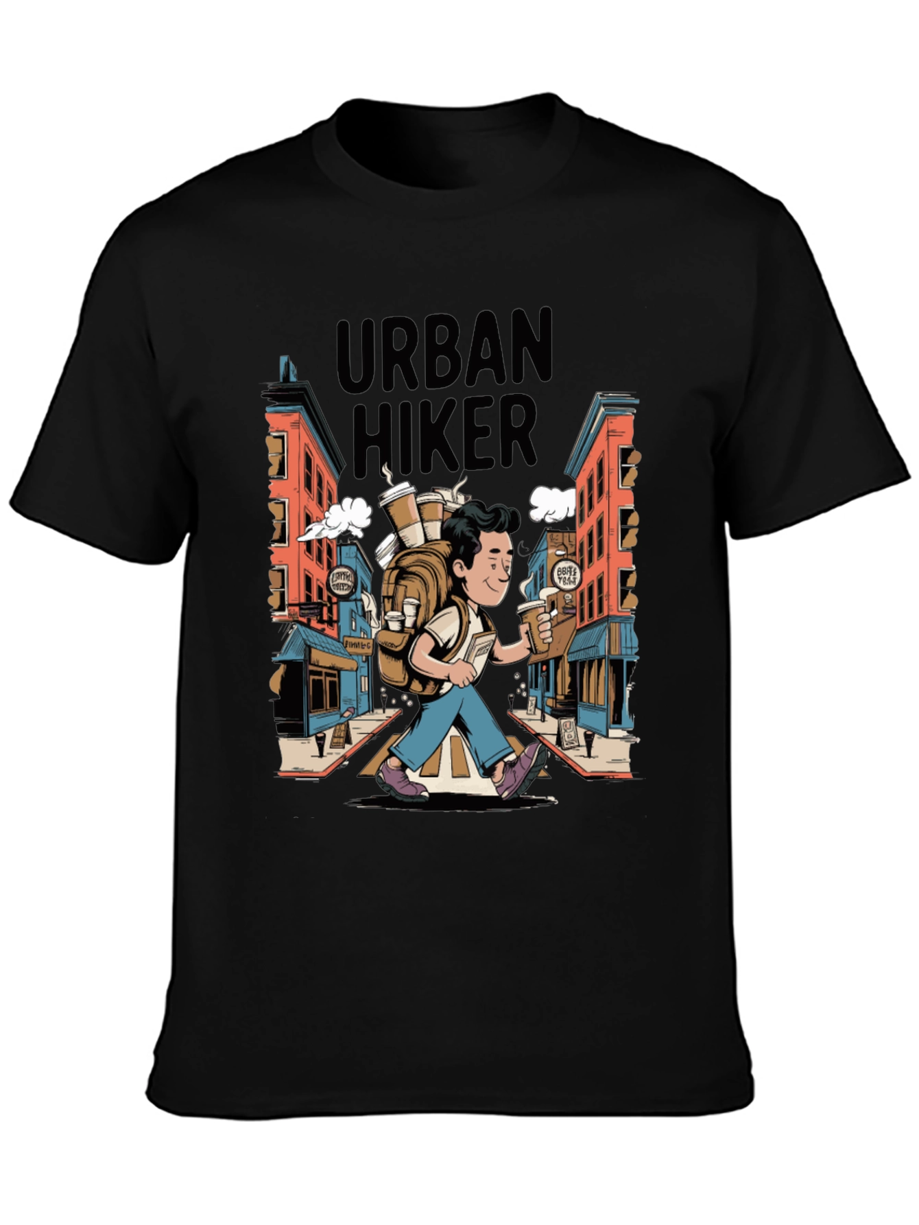 Urban Hiker Graphic Tee - Coffee Lovers Adventure
