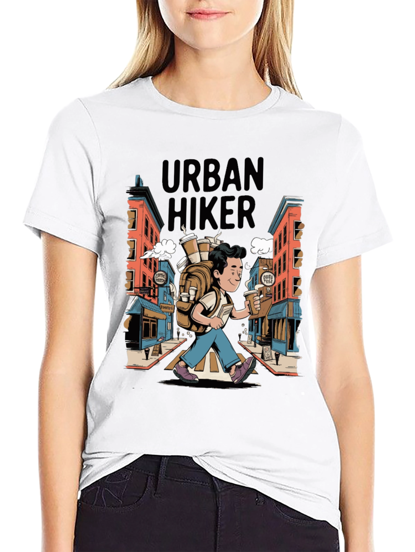 Urban Hiker Graphic Tee - Coffee Lovers Adventure