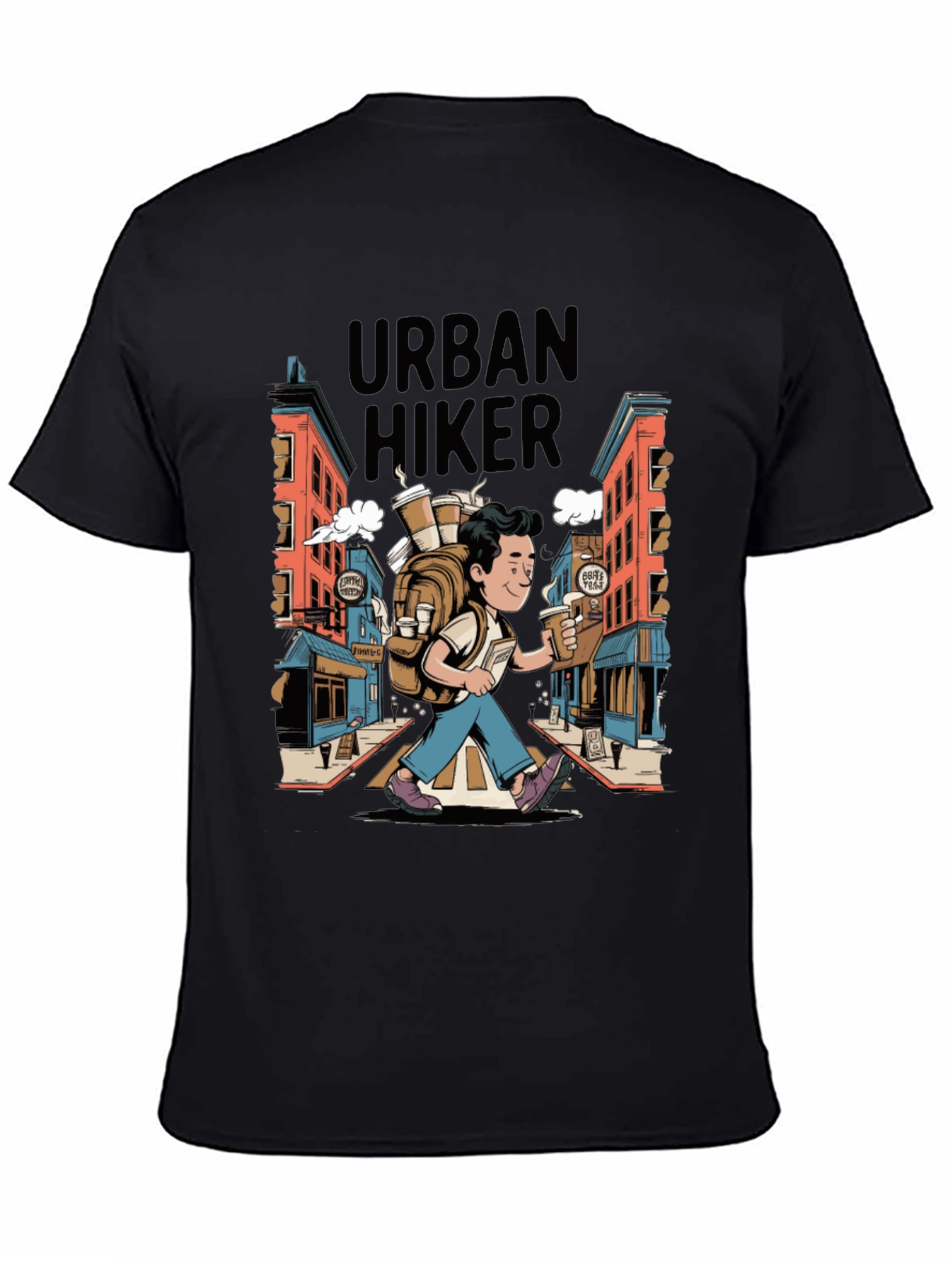 Urban Hiker Graphic Tee - Coffee Lovers Adventure