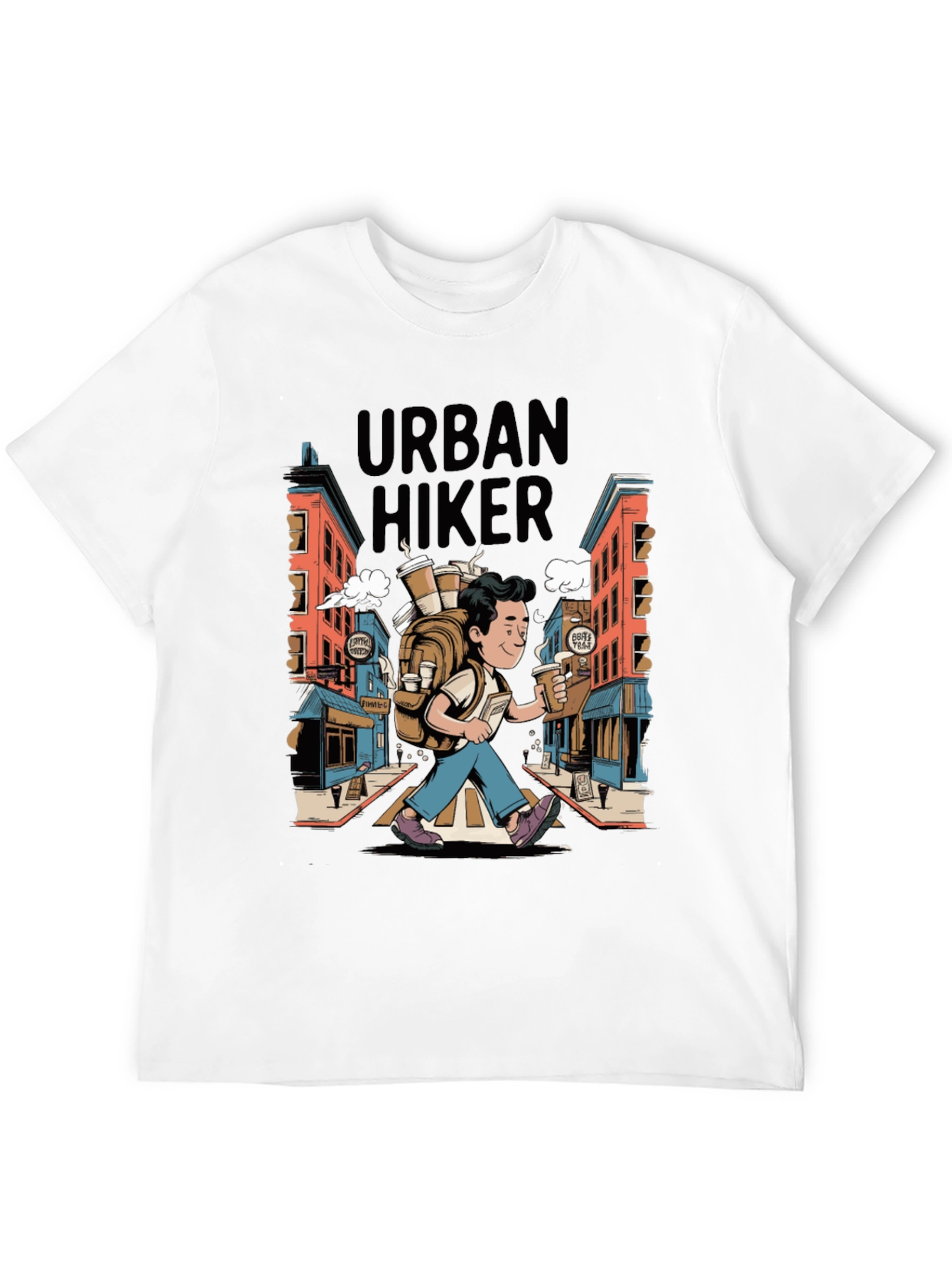 Urban Hiker Graphic Tee - Coffee Lovers Adventure