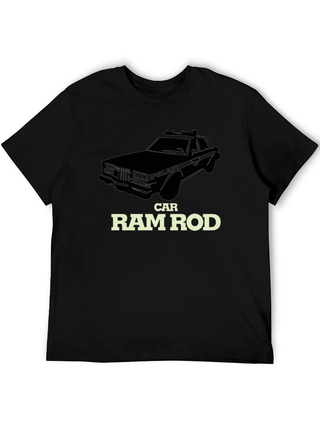 Car RamRod T-Shirt - Black Cotton Tee