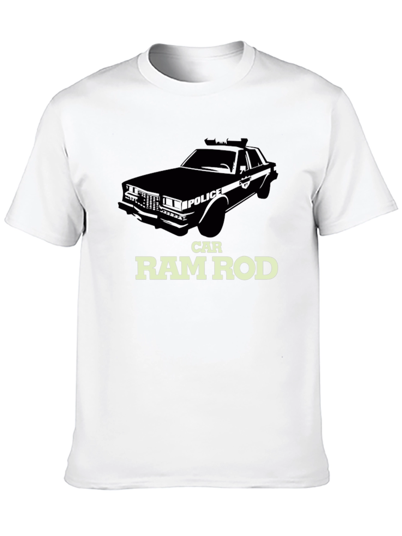 Car RamRod T-Shirt - Black Cotton Tee