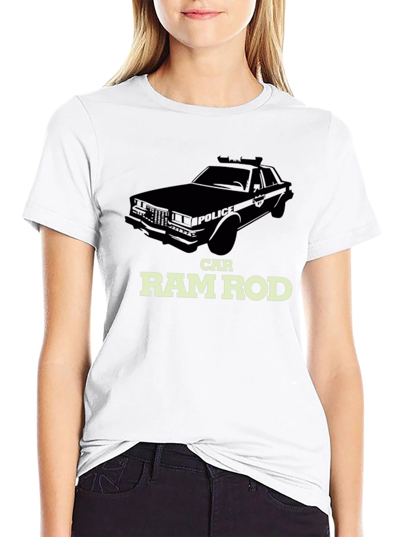 Car RamRod T-Shirt - Black Cotton Tee