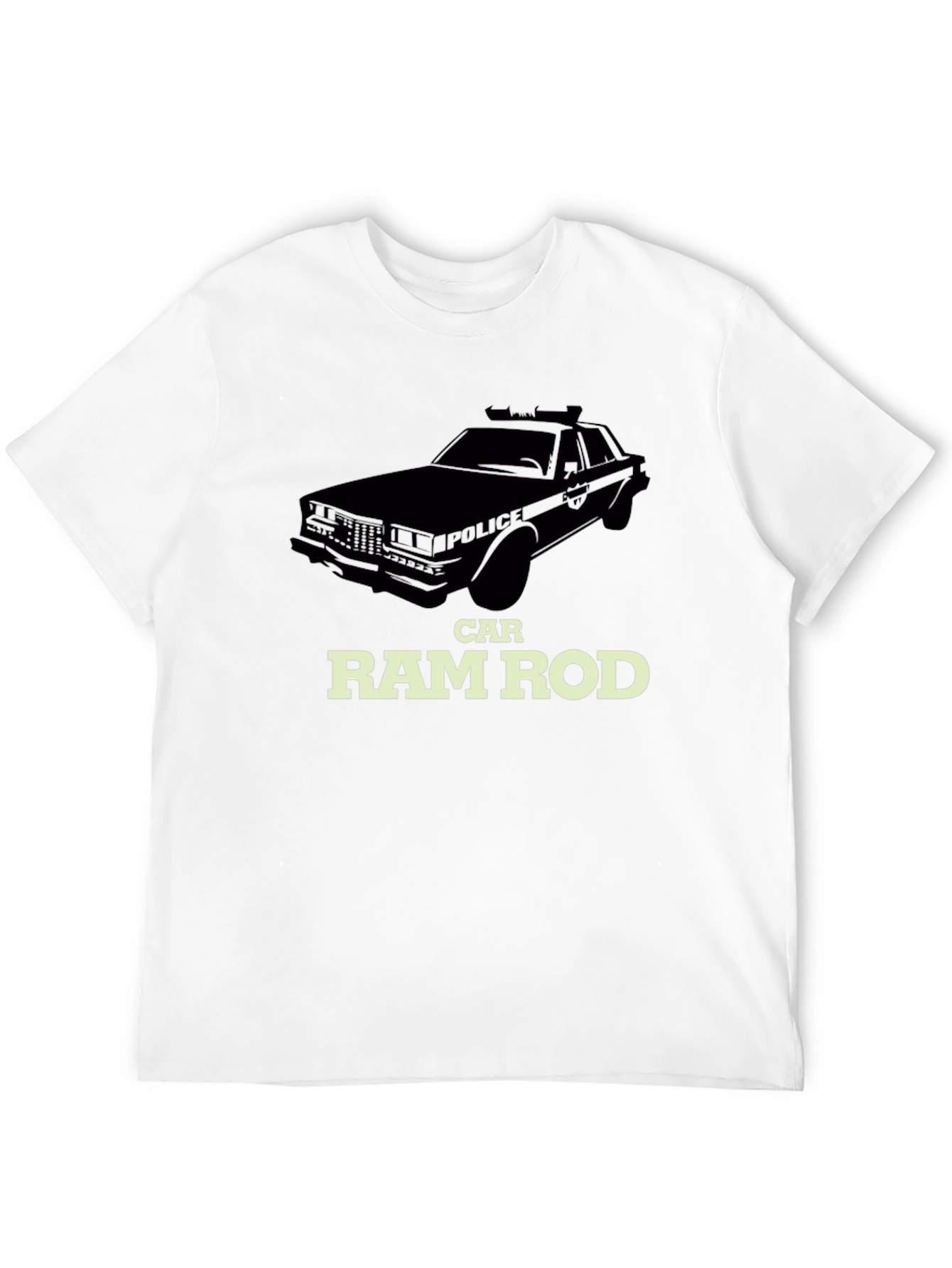 Car RamRod T-Shirt - Black Cotton Tee