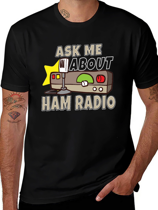Ask Me About Ham Radio T-Shirt - Short Sleeve Tee
