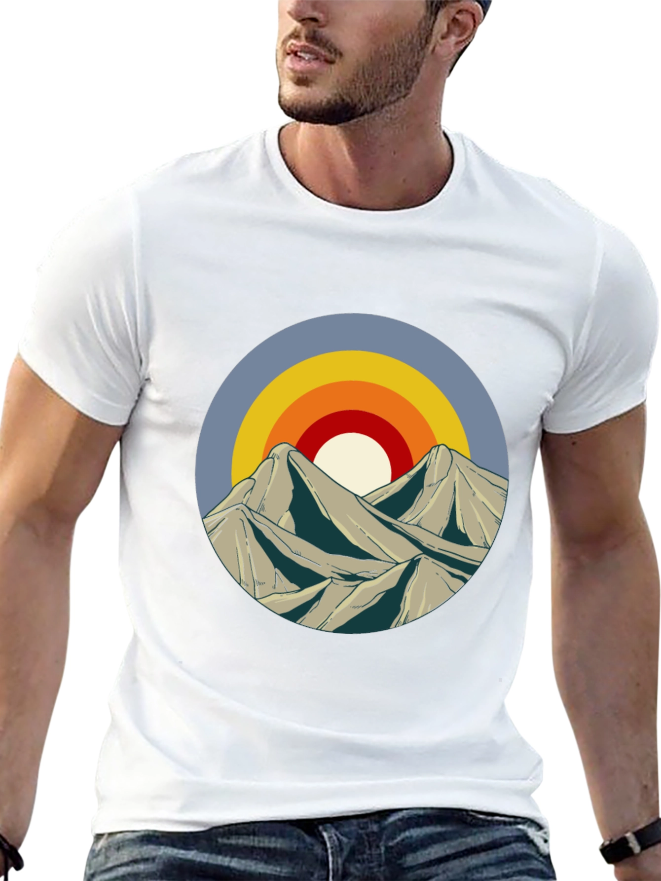 Mountain Sunset Graphic Tee - Stylish Casual Wear
