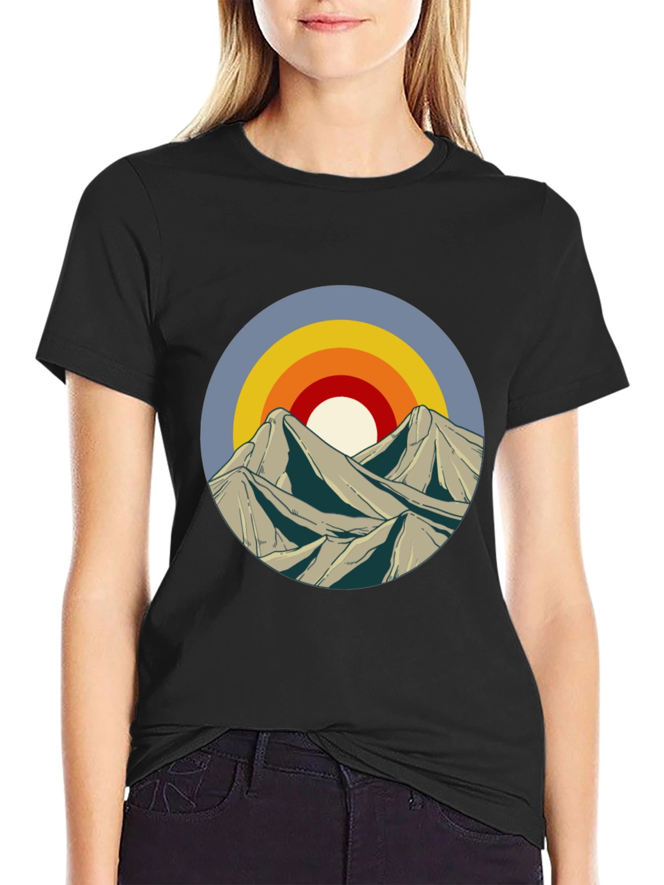 Mountain Sunset Graphic Tee - Stylish Casual Wear