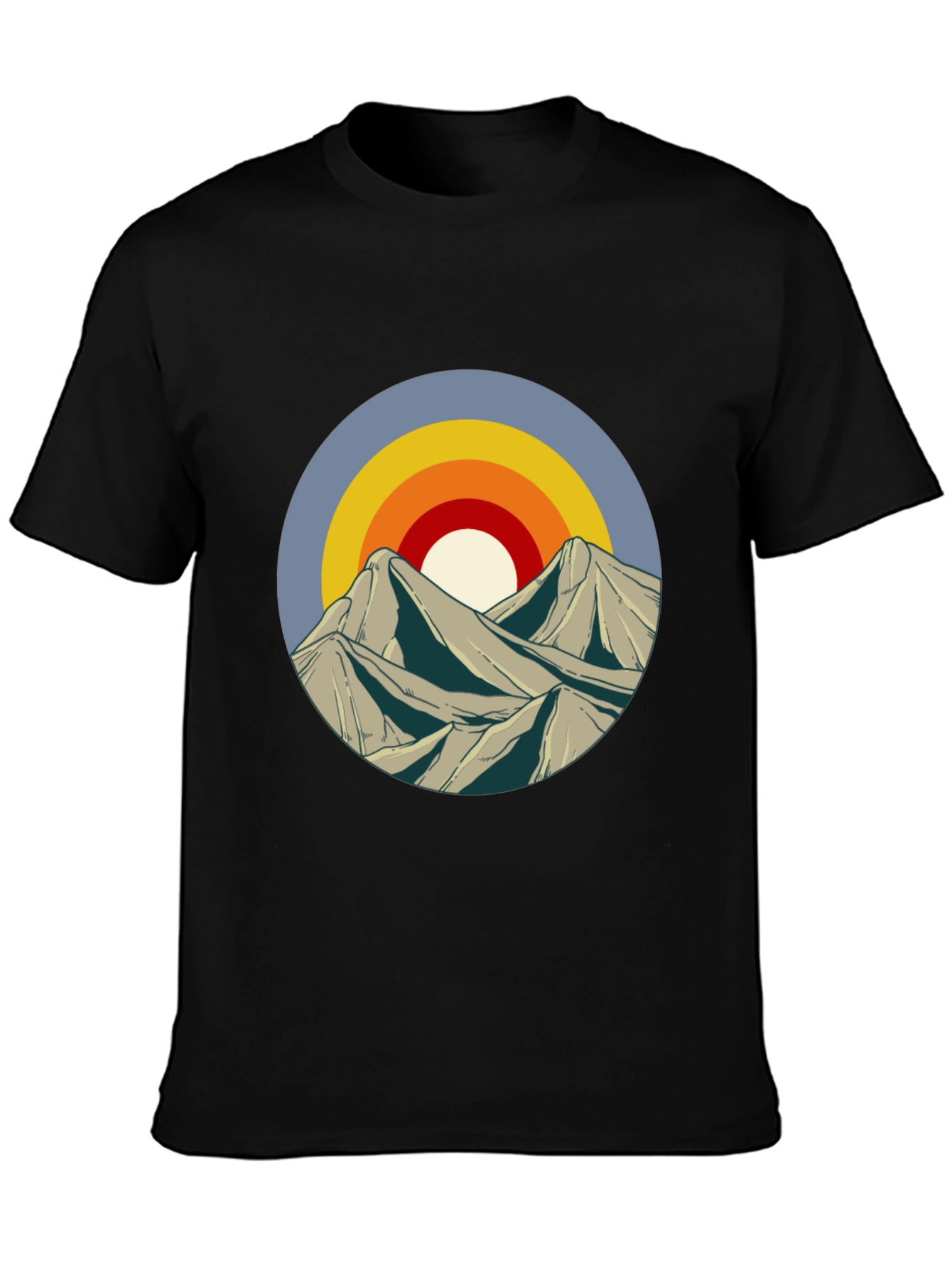 Mountain Sunset Graphic Tee - Stylish Casual Wear