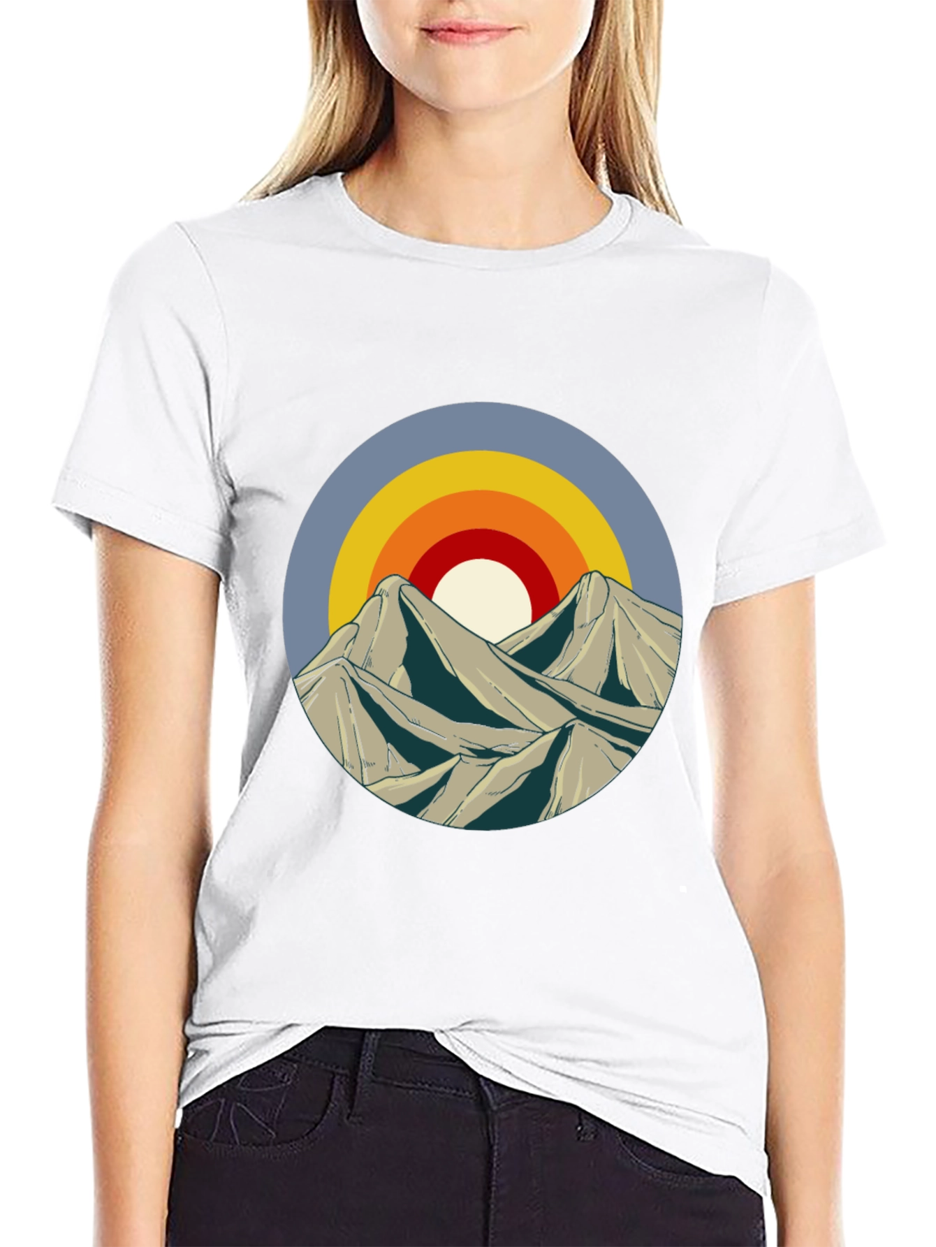 Mountain Sunset Graphic Tee - Stylish Casual Wear