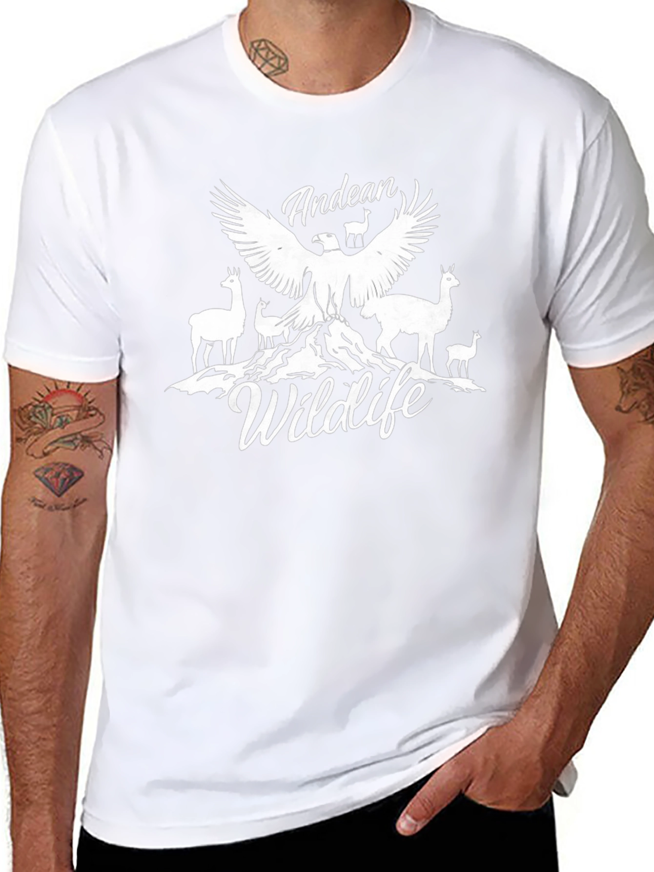 Andean Wildlife Graphic Tee - Black T-Shirt