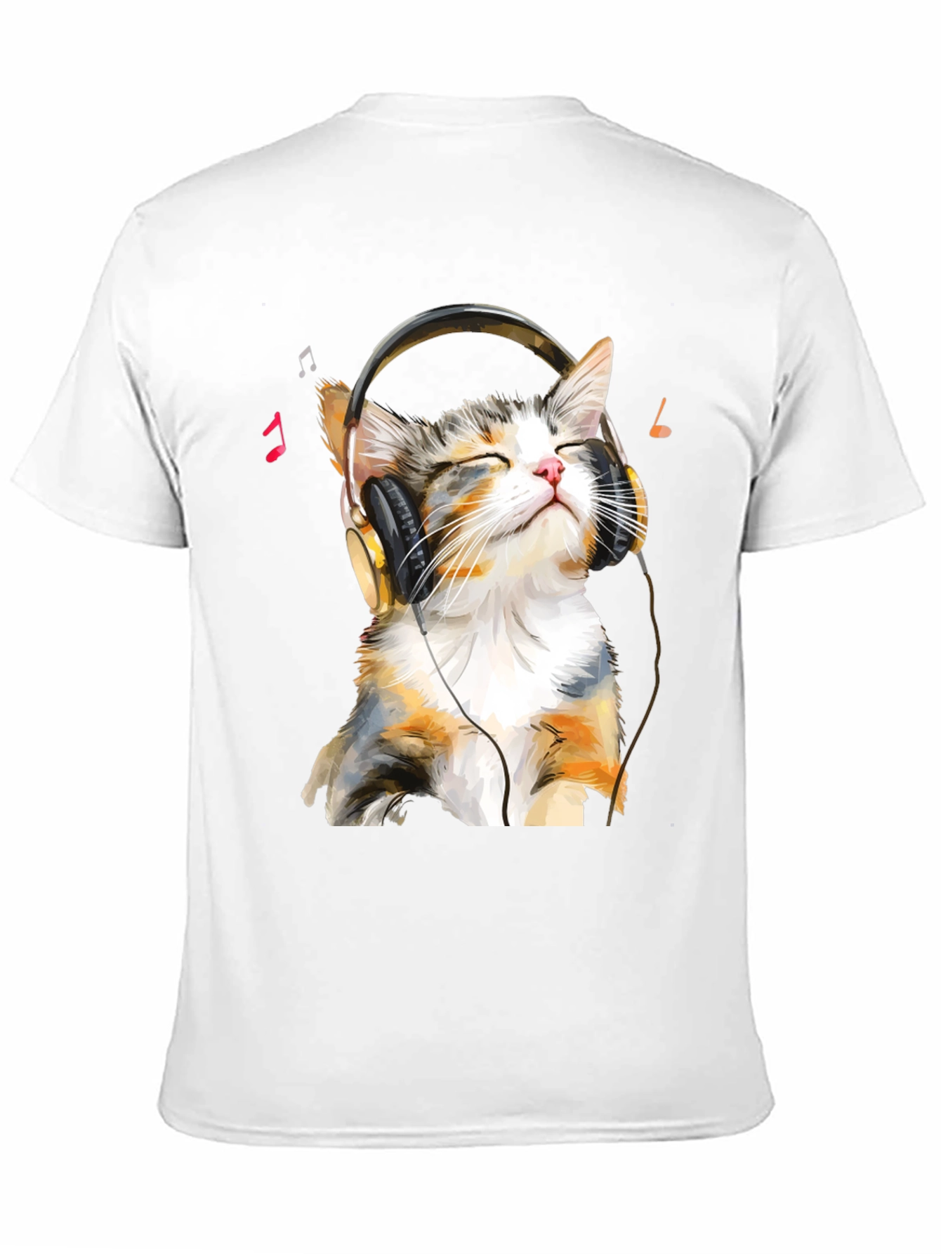 Cool Cat Headphones Graphic Tee