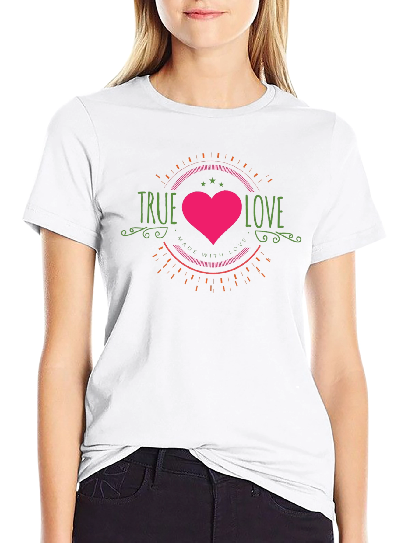 True Love Graphic Tee - Black