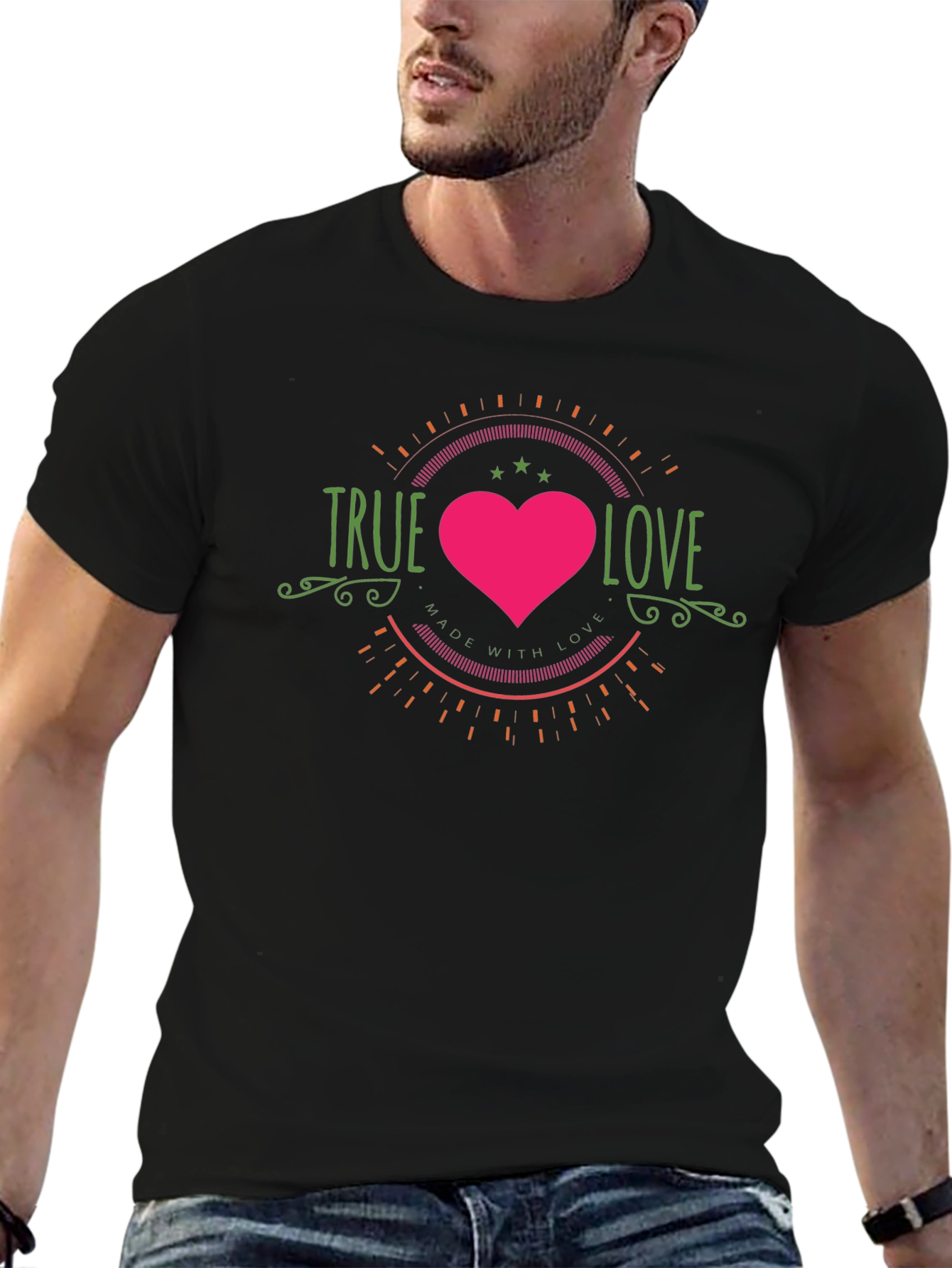 True Love Graphic Tee - Black