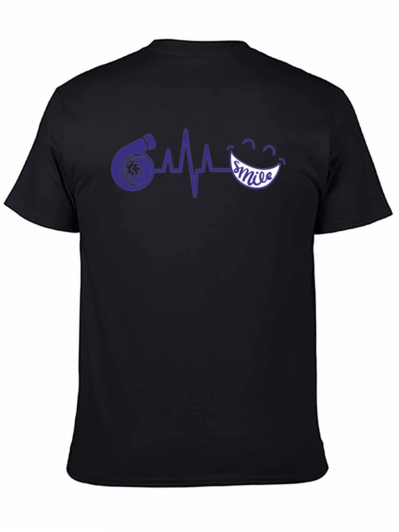 Turbo Heartbeat Smile T-Shirt - Black