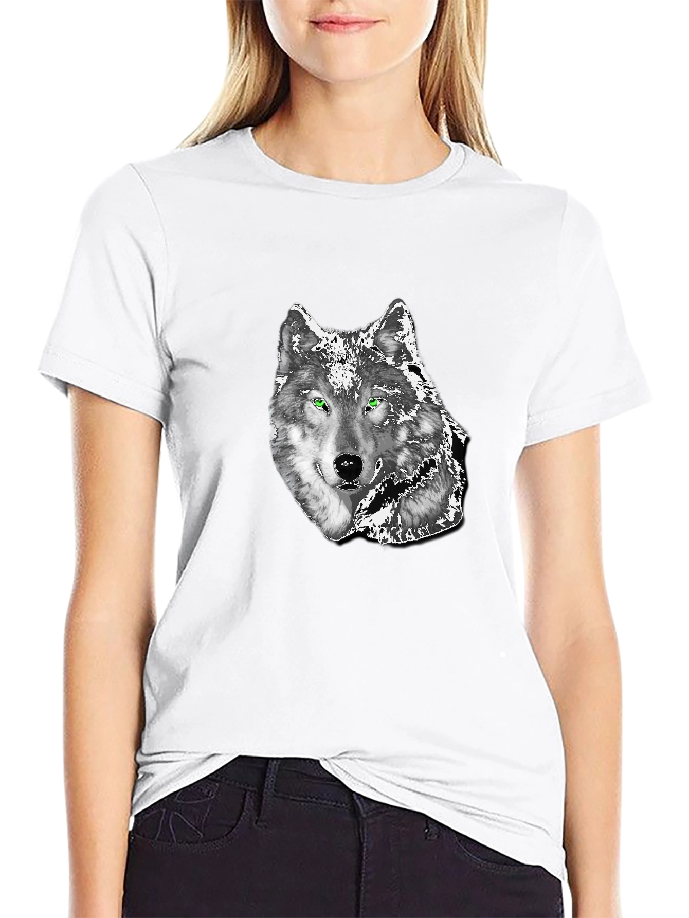 Wolf Graphic Black T-Shirt - Mens Fashion Tee