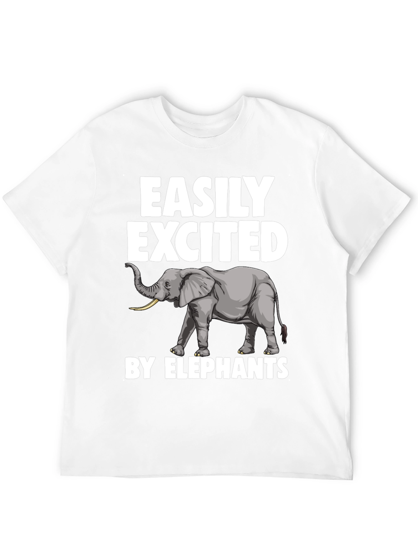 Easily Excited by Elephants Graphic T-Shirt