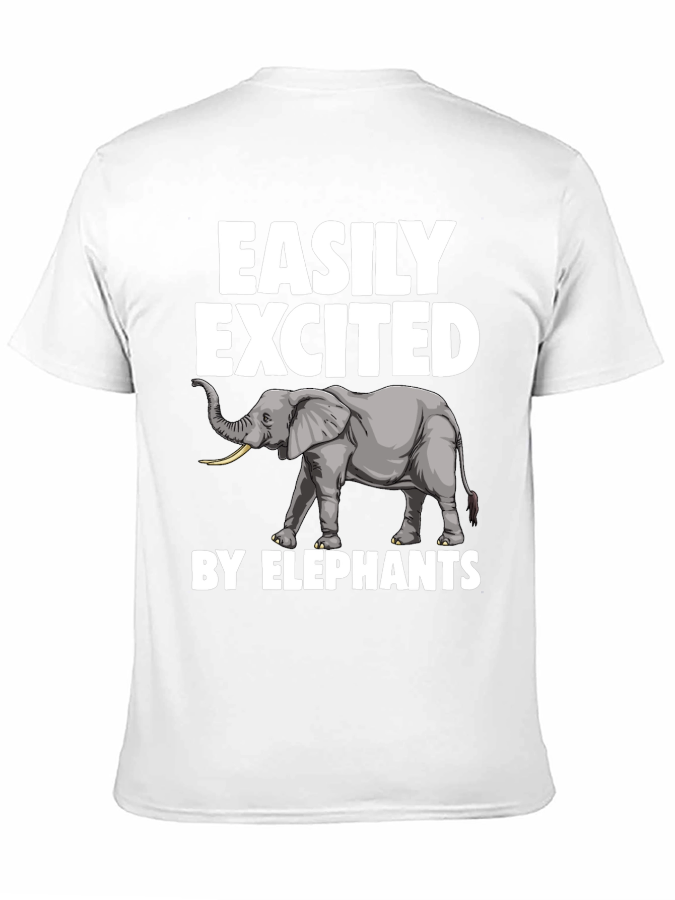 Easily Excited by Elephants Graphic T-Shirt