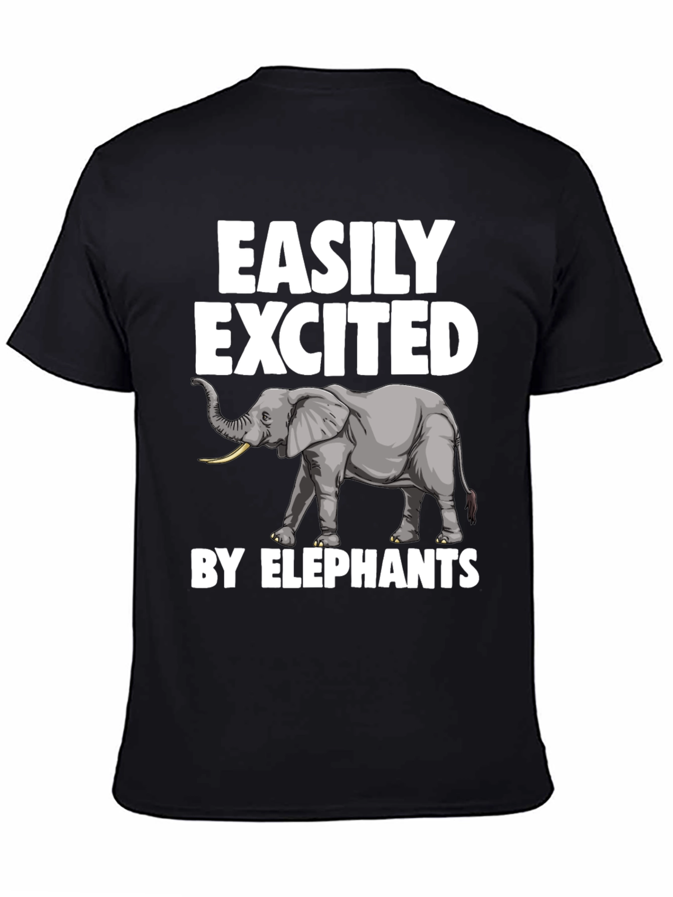 Easily Excited by Elephants Graphic T-Shirt