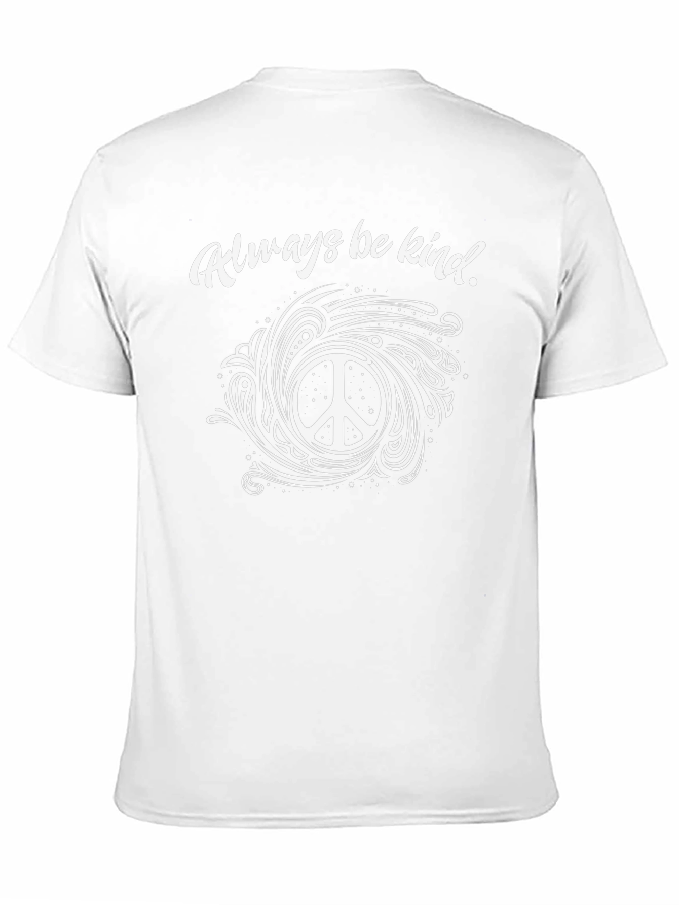 Always Be Kind Peace Sign Graphic Tee - Black