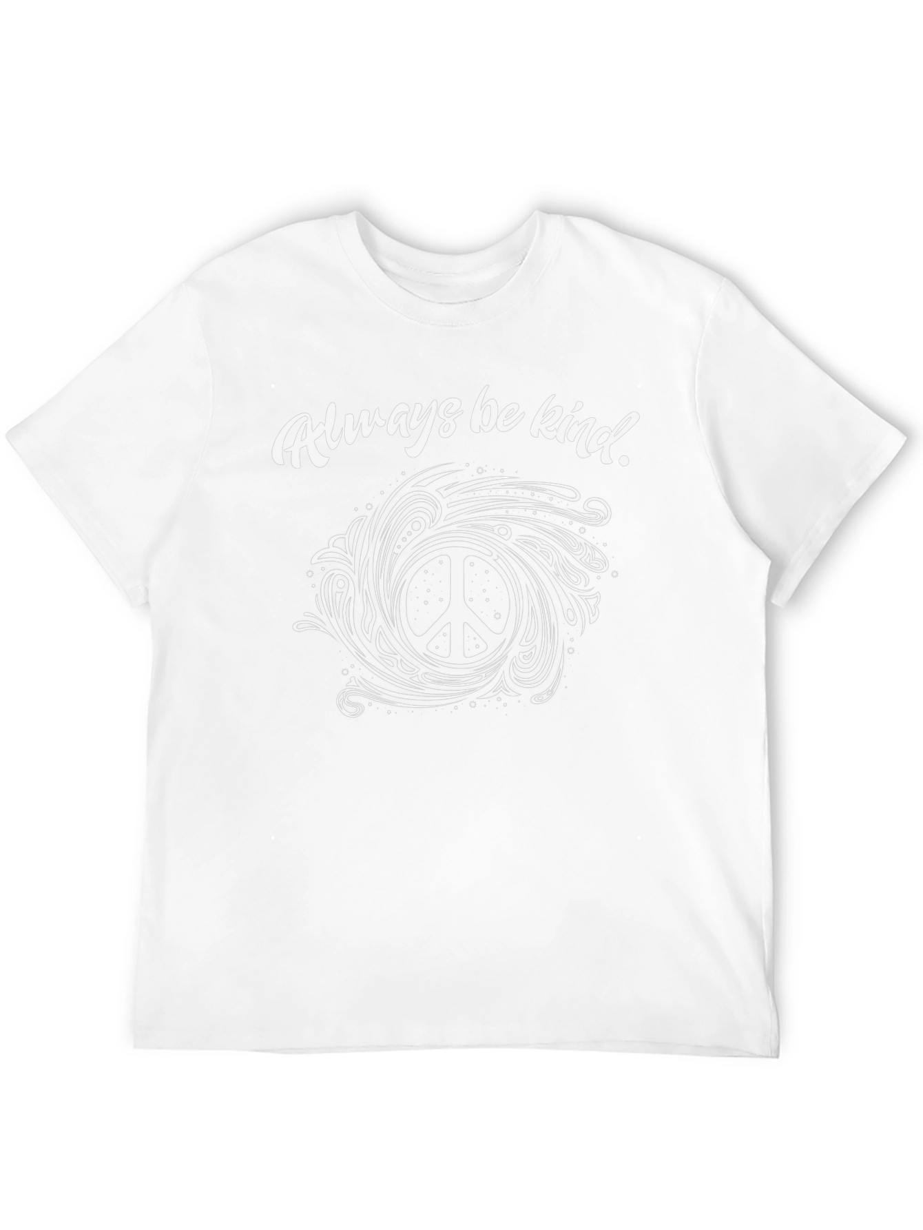Always Be Kind Peace Sign Graphic Tee - Black
