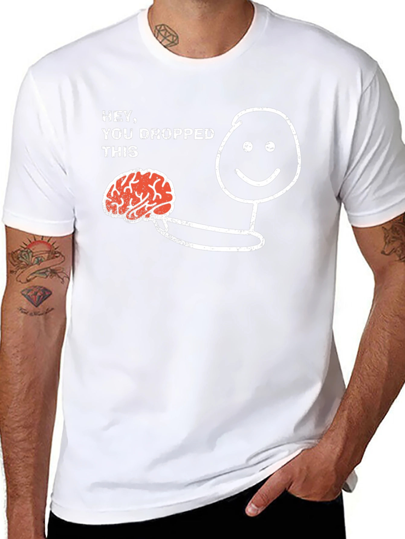 Funny You Dropped This Brain Graphic Tee