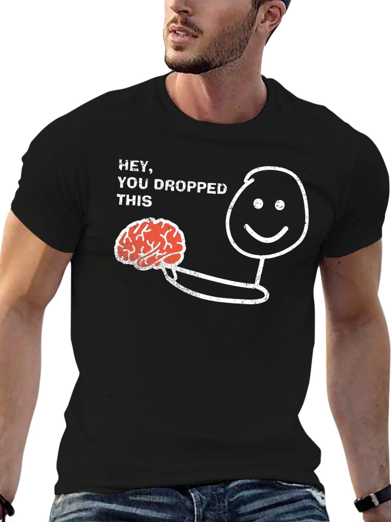 Funny You Dropped This Brain Graphic Tee