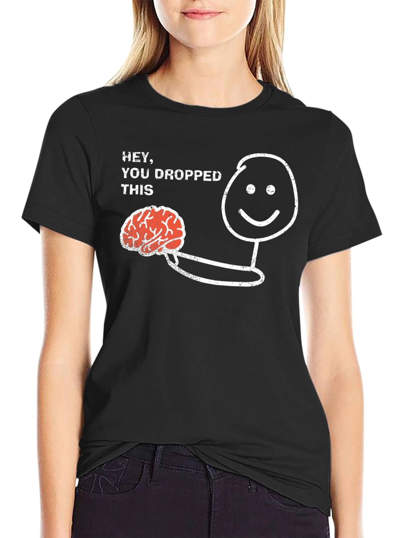 Funny You Dropped This Brain Graphic Tee