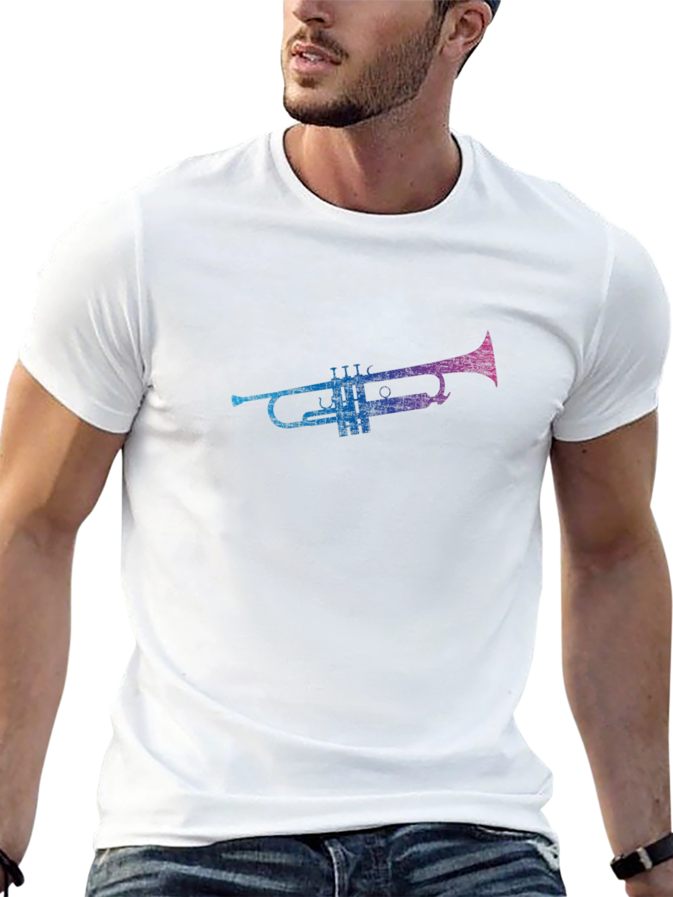 Trumpet Graphic Tee - Music Lover T-Shirt