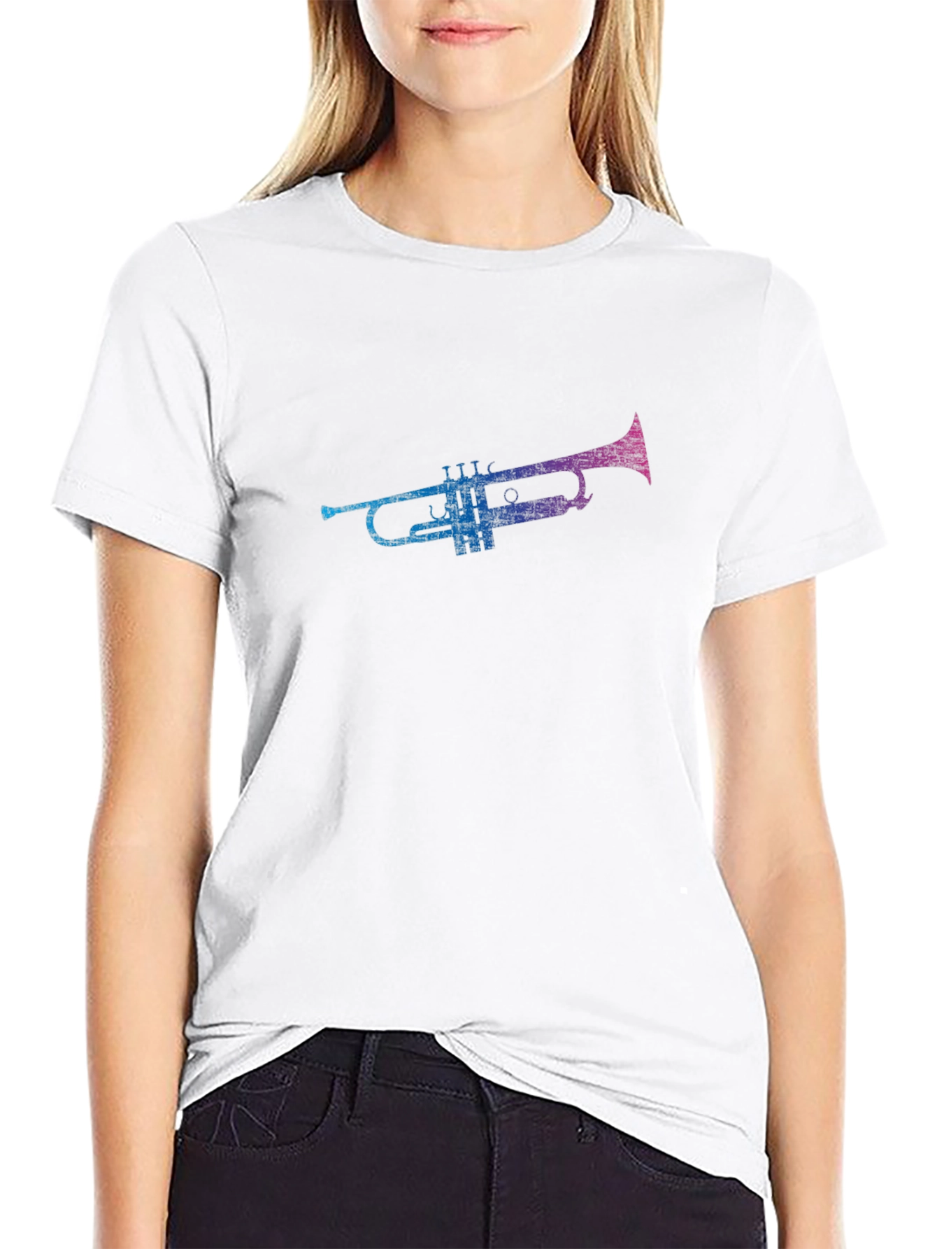 Trumpet Graphic Tee - Music Lover T-Shirt