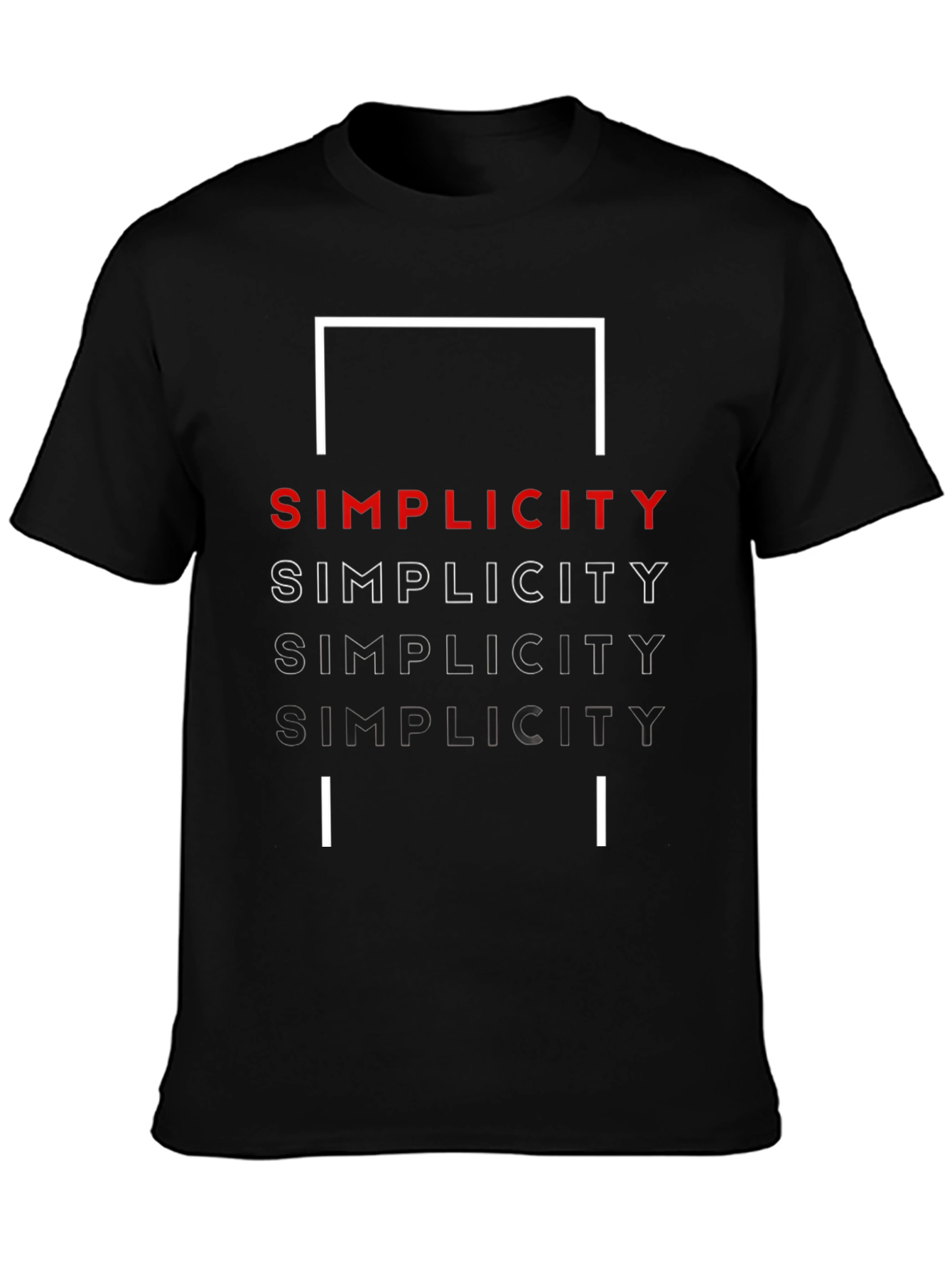 Simplicity Graphic Tee - Modern Minimalist Design