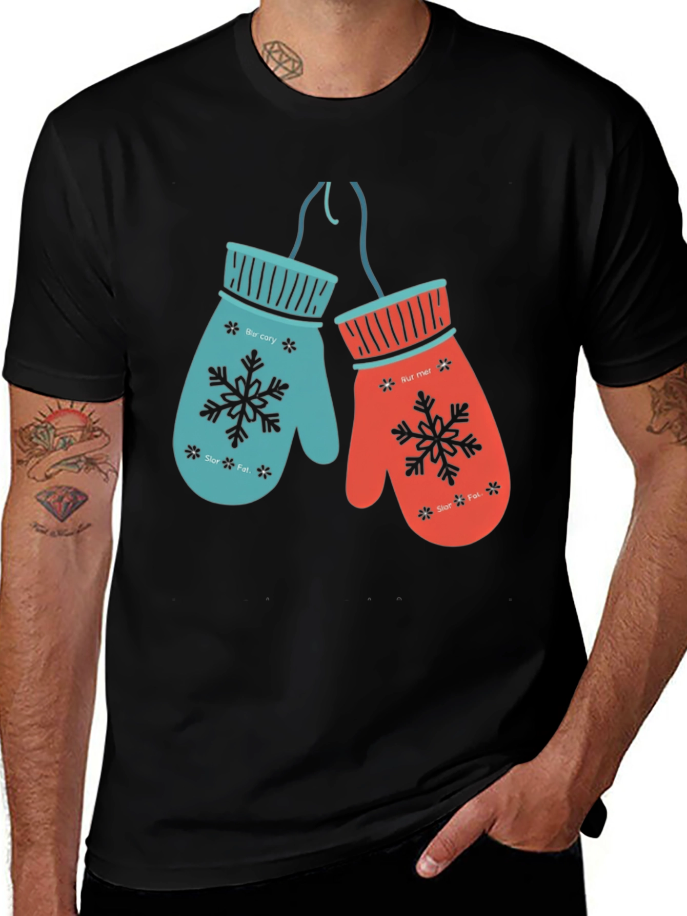 Winter Mittens Graphic T-Shirt