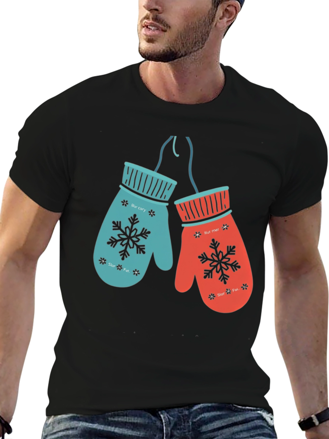 Winter Mittens Graphic T-Shirt
