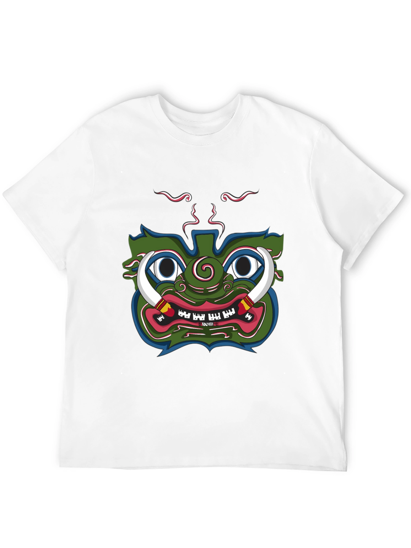 Green Demon Graphic Tee - Unique Design