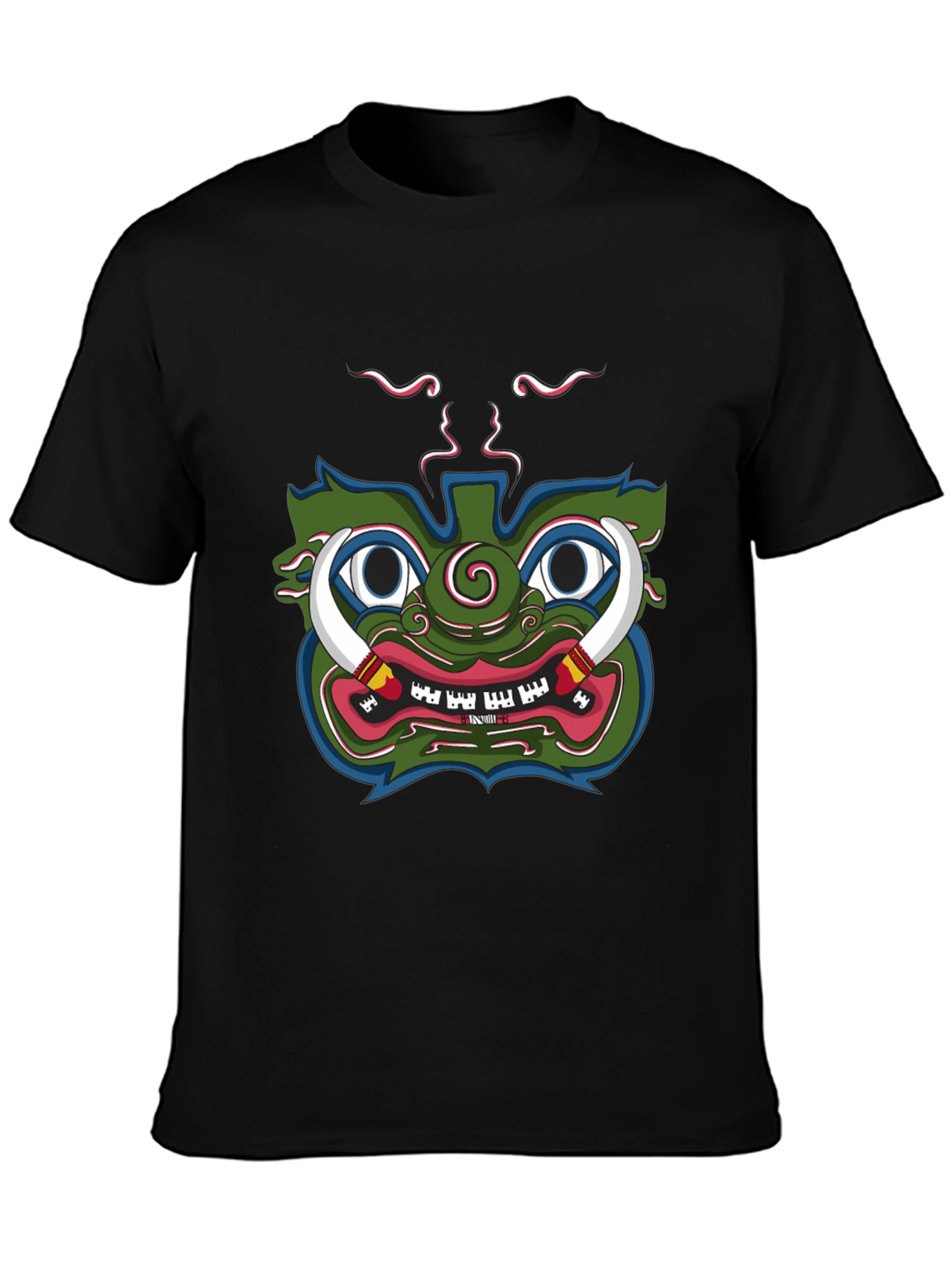 Green Demon Graphic Tee - Unique Design