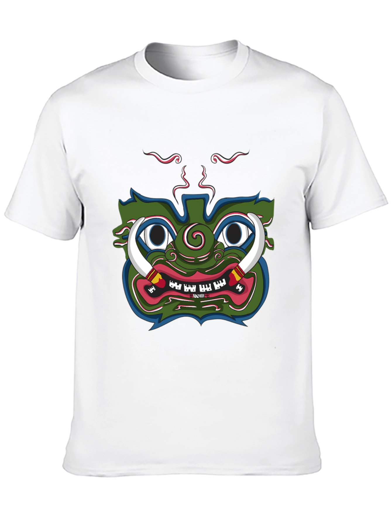 Green Demon Graphic Tee - Unique Design