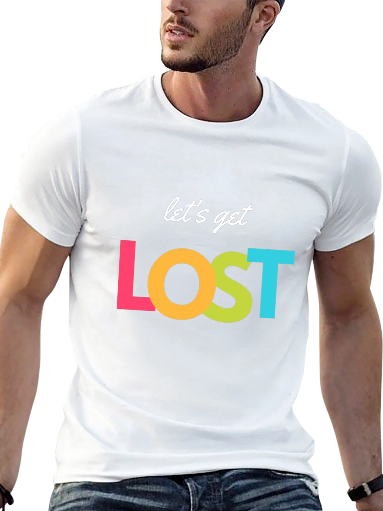 Lets Get Lost Graphic T-Shirt - Stylish Adventure Tee