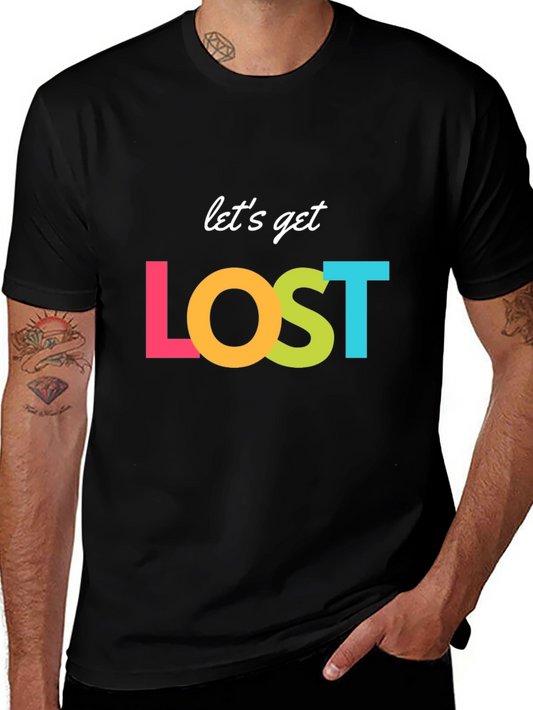 Lets Get Lost Graphic T-Shirt - Stylish Adventure Tee