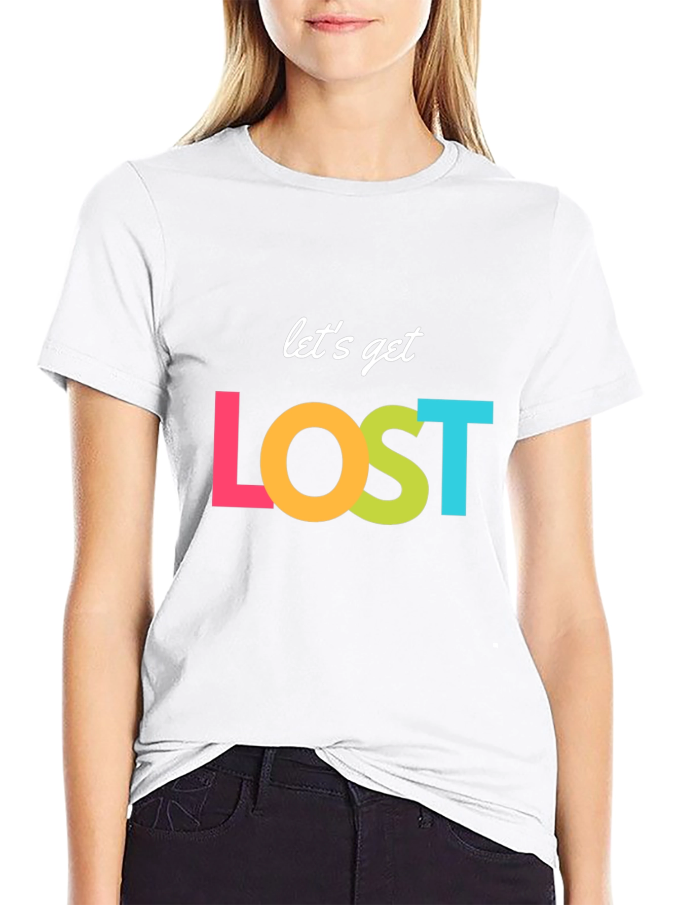 Lets Get Lost Graphic T-Shirt - Stylish Adventure Tee
